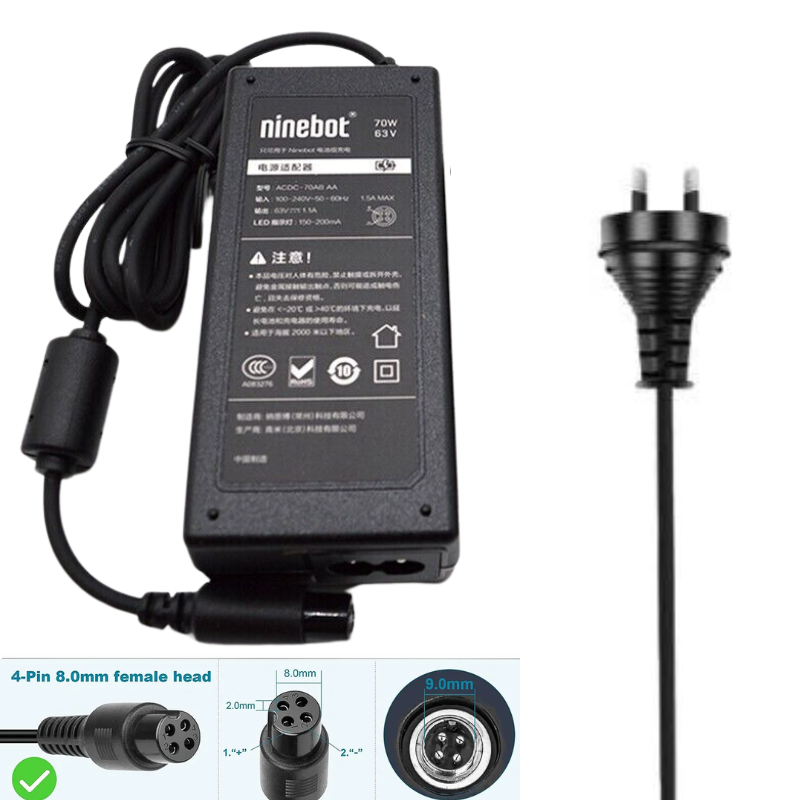 Load image into Gallery viewer, [70W/63V-1.1A][4 Pins] Segway Ninebot Scooter S/Mini PRO/Mini lite / L8 / One A1/ One S2/ S-MAX, N3M240, N3MM240 Replacement Charger - Polar Tech Australia
