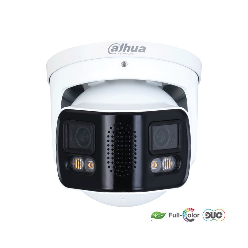 Chargez l&#39;image dans la visionneuse de la galerie, [DH-IPC-PDW5849-A180-E2-ASTE] Dahua WizMind Series 2x4MP Dual-Lens Eyeball Network Camera with 3.6mm Fixed Lens Full-Colour Technology IP67 ePoE
