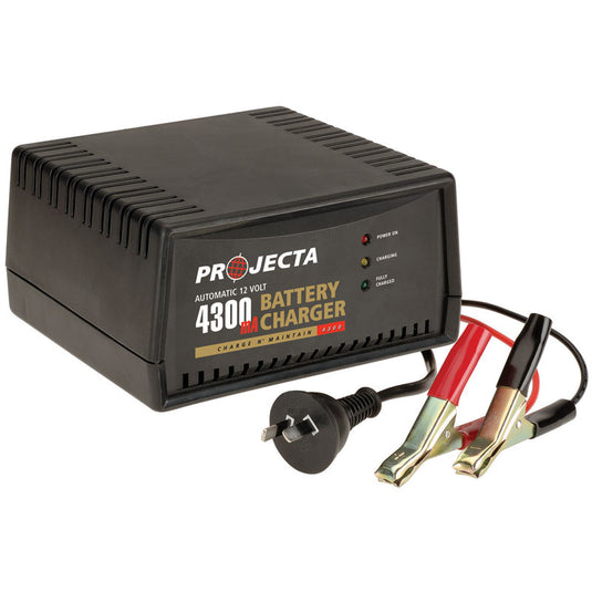 [EX-DEMO] Projecta Battery Charger Automatic 12 Volt 4300mA Charge N' Maintain PJAC600