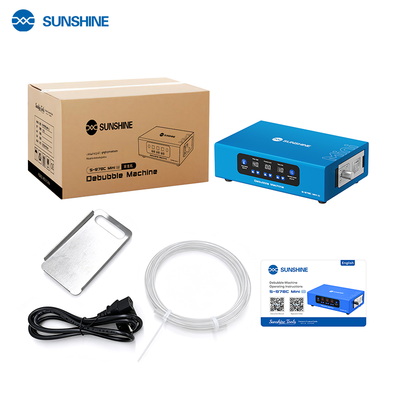 Load image into Gallery viewer, [S-978C] SUNSHINE S-978C Mini V2.0 7-inch Digital Pressure-Adjustable Mini Defoamer for Curved Screen / Flat Screen
