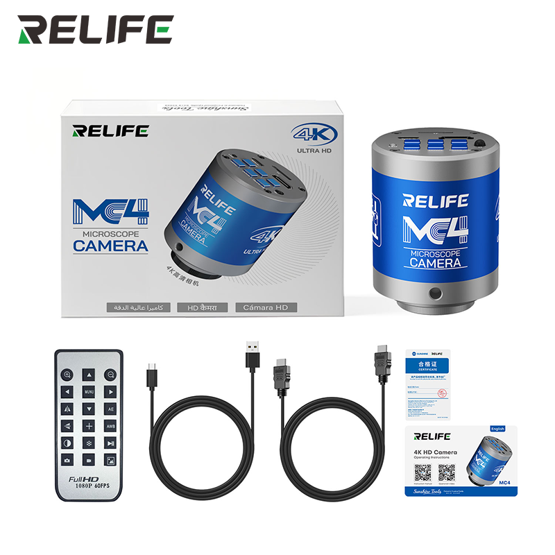 Chargez l'image dans la visionneuse de la galerie, [MC4] Relife 8-Megapixel Dual-Interface Output 4K Ultra HD Camera Compatible with Various Microscopes
