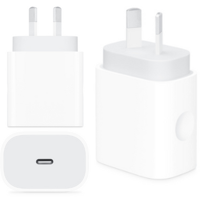 Apple OEM iPhone & iPad 20W Fast PD Type-C USB-C Port Wall Charger Travel Power Adapter - (AU Plug)
