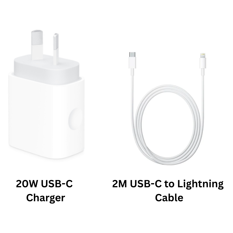 Load image into Gallery viewer, [Bundle] Apple OEM 20W Fast PD USB-C Port Wall Charger + USB-C to Lighting Cable
