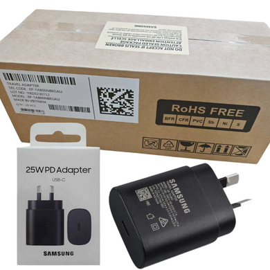 [20Pcs Box] Samsung 25W Fast PD Type-C USB-C Port Wall Charger Travel Power Adapter (AU Plug)