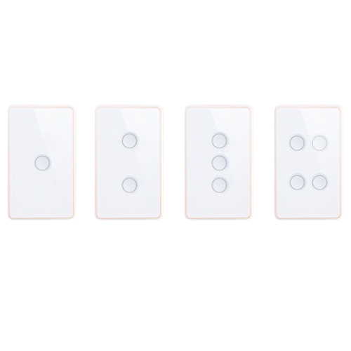 Load image into Gallery viewer, [TUYA Smart Home][SAA Approved] TUYA WiFi Smart Touch Switch Home Light  Remote AU Versione Control 1/2/3/4 Gang Wall Switch Metal Panel - Polar Tech Australia
