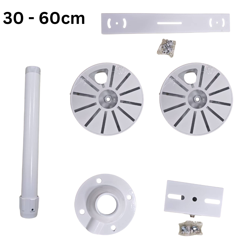 Cargue la imagen en el visor de la galería, [1 Split 2] Universal Retractable Extension Aluminium CCTV Dome Camera Wall or Ceiling Mount Bracket Holder - Polar Tech Australia

