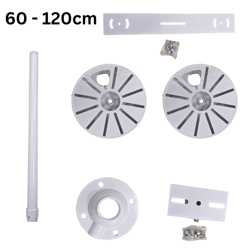 Cargue la imagen en el visor de la galería, [1 Split 2] Universal Retractable Extension Aluminium CCTV Dome Camera Wall or Ceiling Mount Bracket Holder - Polar Tech Australia
