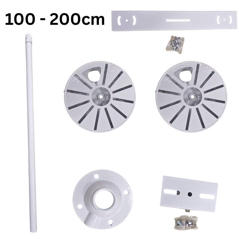 Cargue la imagen en el visor de la galería, [1 Split 2] Universal Retractable Extension Aluminium CCTV Dome Camera Wall or Ceiling Mount Bracket Holder - Polar Tech Australia
