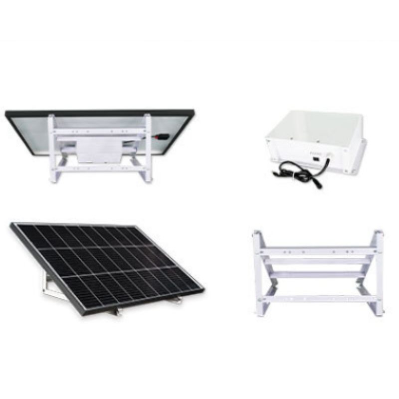 Cargue la imagen en el visor de la galería, [Built-in 12V/80Ah Battery] Universal 150W Solar Panel Powered 12V Power Supply CCTV Camera Wifi Bridge
