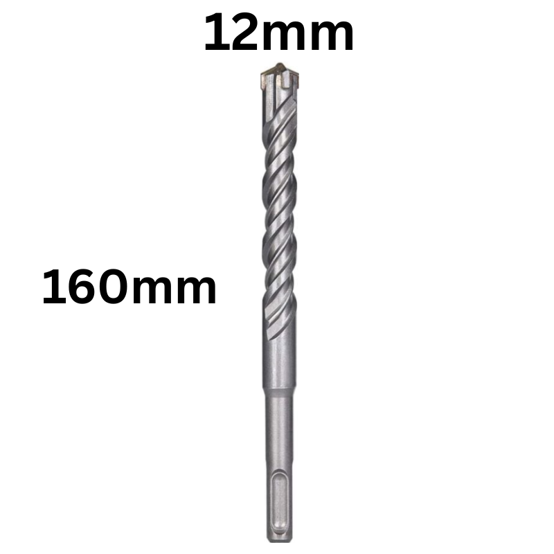 Cargue la imagen en el visor de la galería, 160mm Long Concrete Electric Hammer Bit Cross Carbide Tip Masonry Drill Bits
