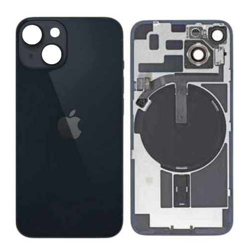 [Assembly With Flex] Apple iPhone 14 Plus - Back Rear Glass With Camera Lens & Magsafe Wilress Charging Flex Metal Plate - Polar Tech Australia