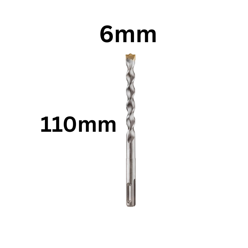 Cargue la imagen en el visor de la galería, 110mm Long Concrete Electric Hammer Bit Cross Carbide Tip Masonry Drill Bits

