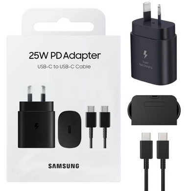 [Charger & Cable] Samsung 25W Fast PD Type-C USB-C Port Wall Charger Travel Power Adapter (AU Plug)