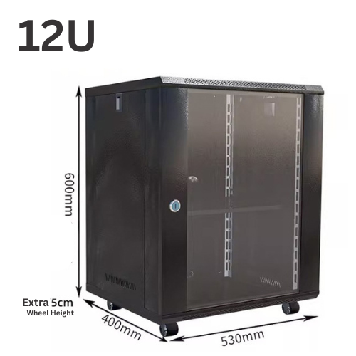 Load image into Gallery viewer, 4U 6U 9U 12U Heavy Duty Network Server CCTV PoE Switch Wall Mount Cabinet Rack Lockable Enclosure - Polar Tech Australia
