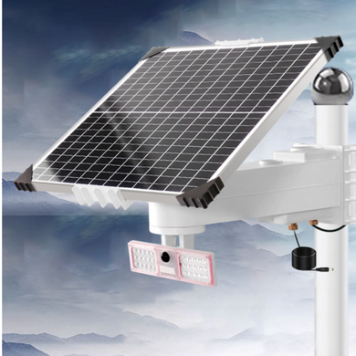 [Built-in 12V/30Ah Battery][With Flood Light] Universal 60W Solar Panel Powered 12V Power Supply CCTV Camera Wifi Bridge
