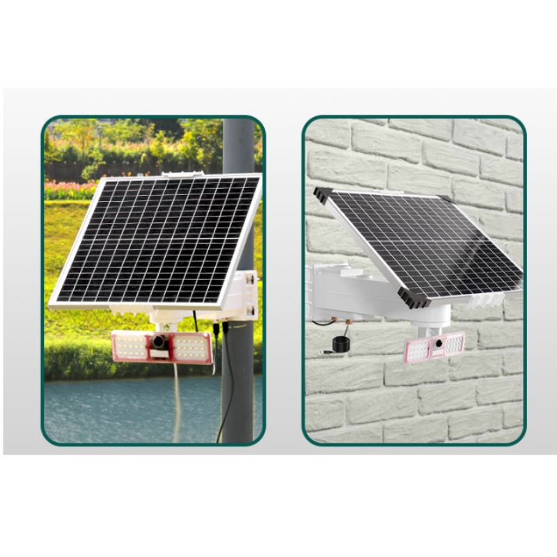 Load image into Gallery viewer, [Built-in 12V/30Ah Battery][With Flood Light] Universal 60W Solar Panel Powered 12V Power Supply CCTV Camera Wifi Bridge

