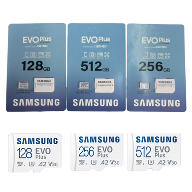 Samsung Evo Plus Micro SDXC Memory Card Class A2/V30 - 128GB 256GB 512GB 1TB Ultra High Speed Memory Card