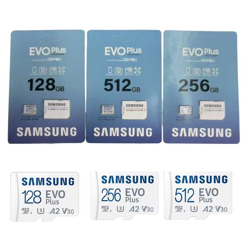 Cargue la imagen en el visor de la galería, Samsung Evo Plus Micro SDXC Memory Card Class A2/V30 - 128GB 256GB 512GB 1TB Ultra High Speed Memory Card
