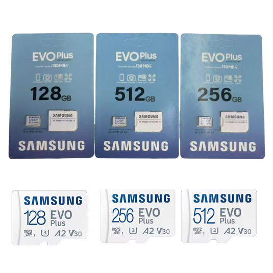 Samsung Evo Plus Micro SDXC Memory Card Class A2/V30 - 128GB 256GB 512GB 1TB Ultra High Speed Memory Card