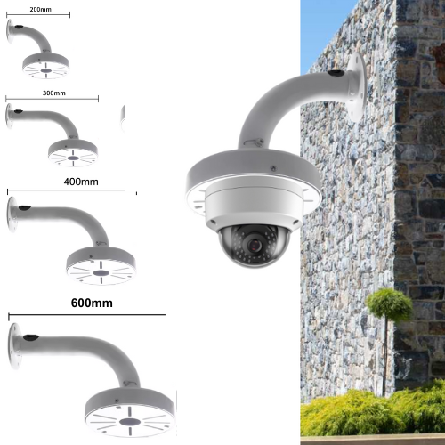 Load image into Gallery viewer, [Fixed Length] Universal Aluminium CCTV Dome Camera Wall Mount Bracket Holder - Polar Tech Australia
