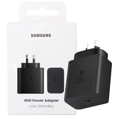Samsung 45W Super Fast PD Type-C USB-C Port Wall Charger Travel Power Adapter (AU Plug)