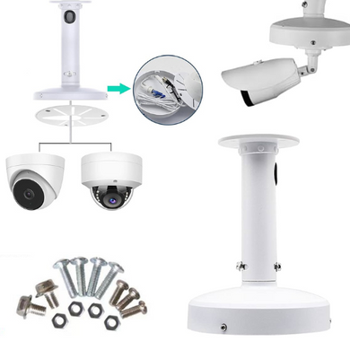 [Fixed Length] Universal Aluminium CCTV Dome Camera Ceiling Mount Extension Bracket Holder - Polar Tech Australia