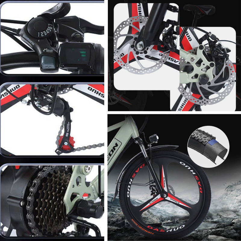 Chargez l&#39;image dans la visionneuse de la galerie, Flying Pigeon 400W 26 inch Wheel Type High Power Mountain Bike Long Range Electric Bike Bicycle
