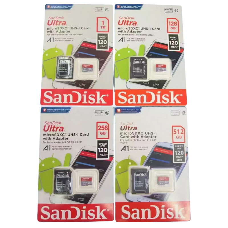Load image into Gallery viewer, SanDisk Ultra UHS-I Micro Memory Card - 32GB 64GB 128GB 256GB 512GB 1TB A1 Class 10 120Mb/s - Polar Tech Australia
