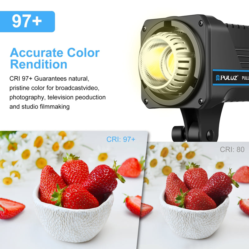 Cargue la imagen en el visor de la galería, PULUZ 220V 120W Studio Video Light – Dual Colour Temperature with Built-in Cooling System &amp; Remote Control
