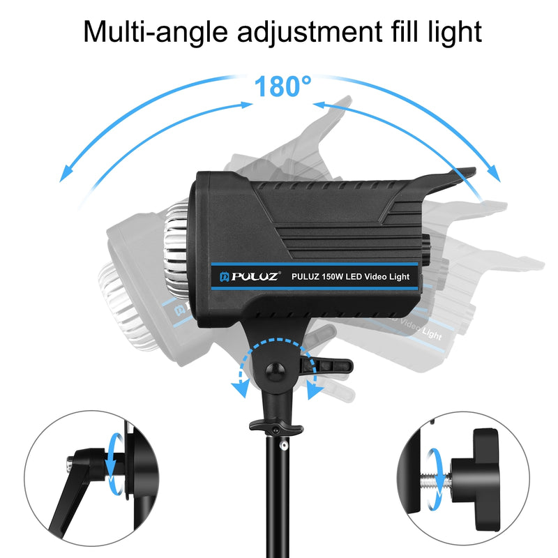 Cargue la imagen en el visor de la galería, PULUZ 220V 120W Studio Video Light – Dual Colour Temperature with Built-in Cooling System &amp; Remote Control
