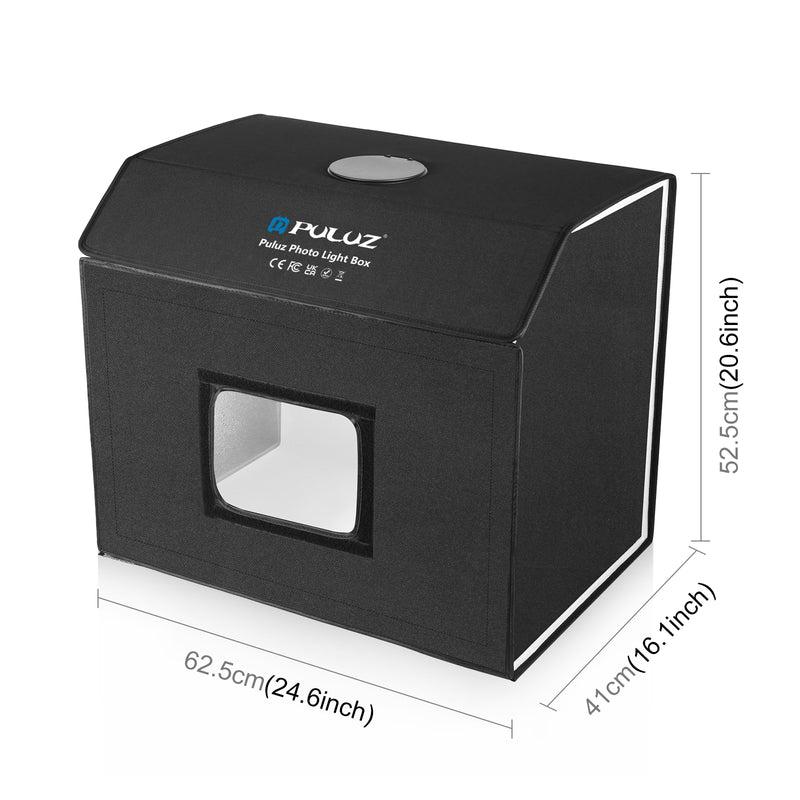 Chargez l&#39;image dans la visionneuse de la galerie, PULUZ Photo Studio Light Box – Portable 60 × 40cm Cuboid Photography Tent Kit with 4 Backdrops
