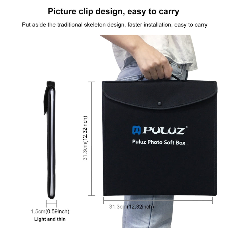 Cargue la imagen en el visor de la galería, 30cm Portable Folding Photo Softbox Tent + 4.6&quot; Ring LED Light Kit with 6 Backdrops (Red, Green, Yellow, Blue, White, Black) – 30 x 30 x 30cm
