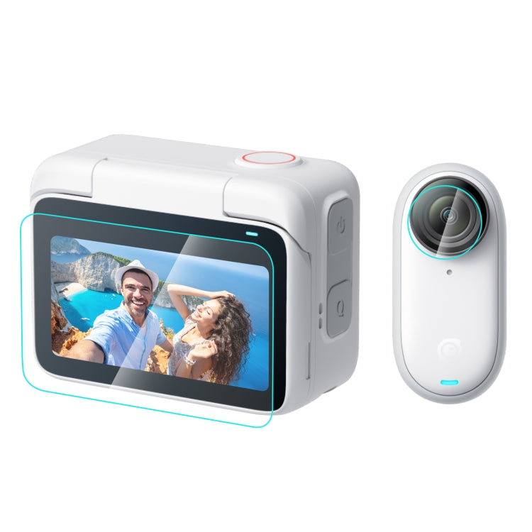 Cargue la imagen en el visor de la galería, Insta360 GO 3 / GO 3S PULUZ 2 in 1 Screen and Lens Tempered Glass Film - Polar Tech Australia
