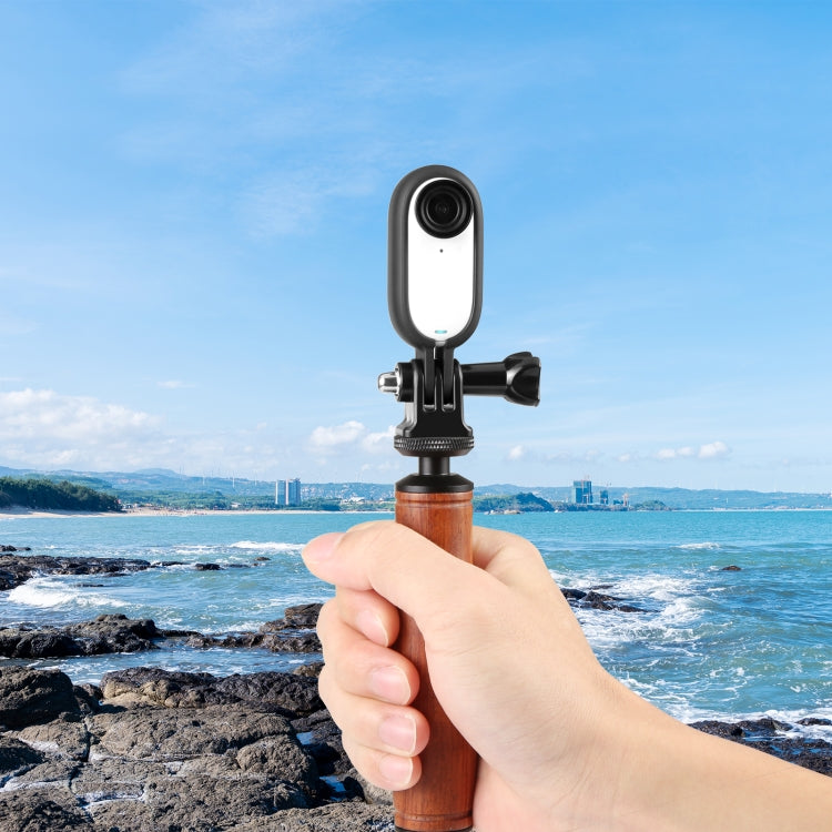 Cargue la imagen en el visor de la galería, Insta360 GO 3 / GO 3S PULUZ Body Plastic Protective Frame Cage with Screw &amp; Adapter (Black) - Polar Tech Australia
