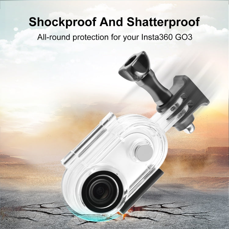 Load image into Gallery viewer, Insta360 GO 3 / GO 3S PULUZ 40m Underwater Waterproof Housing Case with Base Adapter &amp; Screw (Transparent) - Polar Tech Australia
