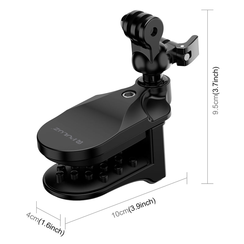 Load image into Gallery viewer, Motorcycle Helmet Chin Clamp Mount for GoPro and Other Action Cameras (Black) - Polar Tech Australia
