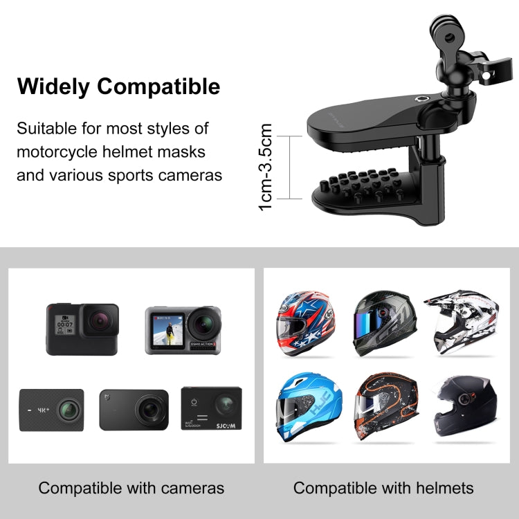 Load image into Gallery viewer, Motorcycle Helmet Chin Clamp Mount for GoPro and Other Action Cameras (Black) - Polar Tech Australia
