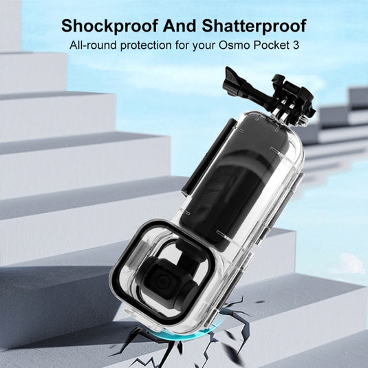 DJI Osmo Pocket 3 PULUZ 45m Underwater Waterproof Housing Diving Case - Polar Tech Australia