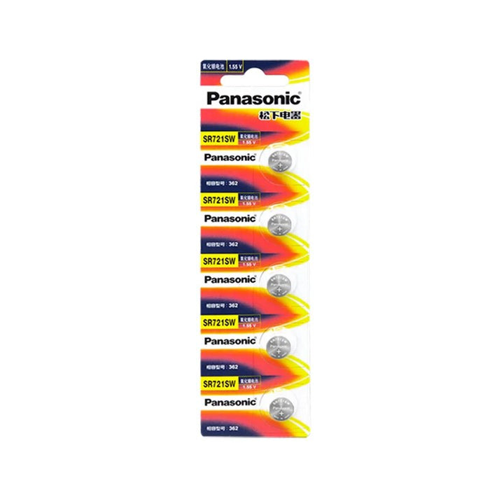[SR721SW][362][5PC Pack] Panasonic 1.55V Lithium Battery Coin Cell