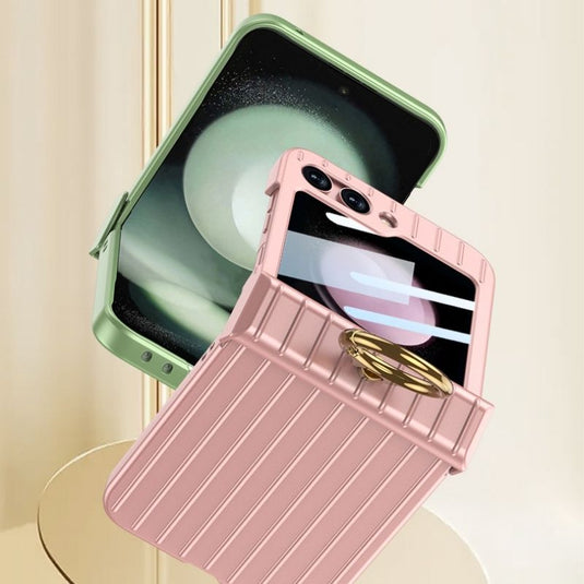 Samsung Galaxy Flip 5 (SM-F731) - Suitcase Style Ring Holder Case - Polar Tech Australia