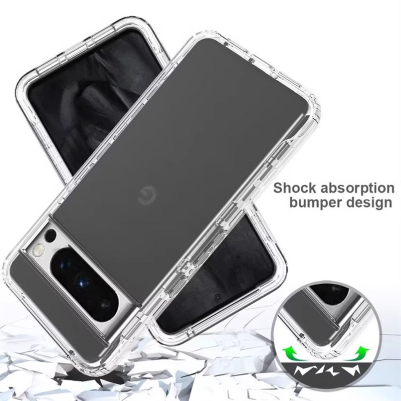 Load image into Gallery viewer, Google Pixel 7A - TPU 2 in1 Full Covered Clear Transparent Protection Heavy Duty Case - Polar Tech Australia
