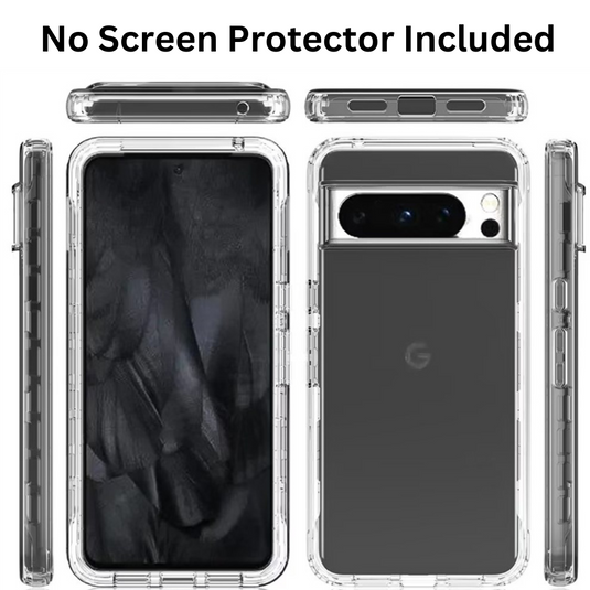 Google Pixel 7A - TPU 2 in1 Full Covered Clear Transparent Protection Heavy Duty Case - Polar Tech Australia