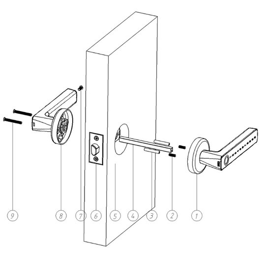 [TUYA Smart Home] Moes Tuya Wireless Fingerprint Passcode Smart Door Lock - Polar Tech Australia