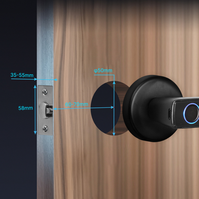 Chargez l'image dans la visionneuse de la galerie, [TUYA Smart Home] Moes Tuya Wireless Fingerprint Passcode Smart Door Lock - Polar Tech Australia
