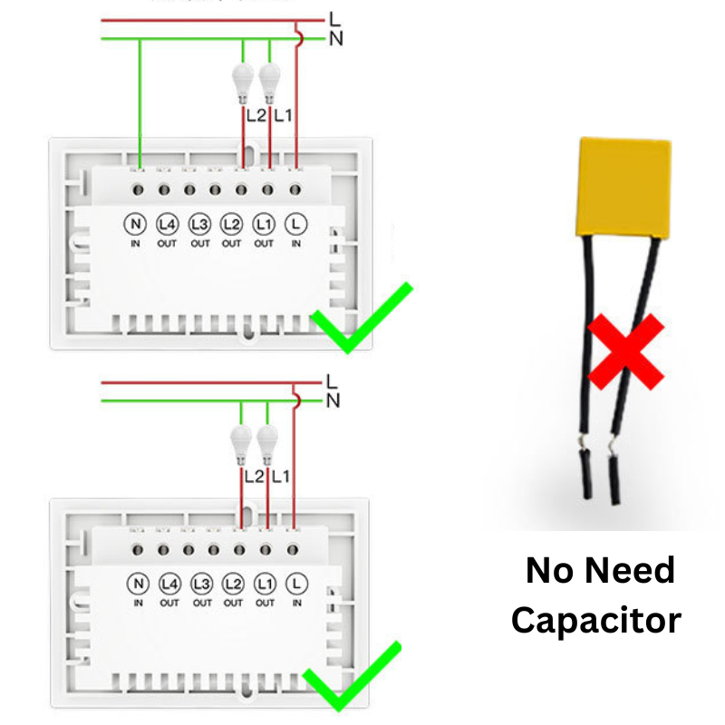 Chargez l'image dans la visionneuse de la galerie, [TUYA Smart Home] MOES TUYA WiFi Smart Touch Switch Home Light Fan Remote Control 1/2/3/4 Gang Wall Switch Panel
