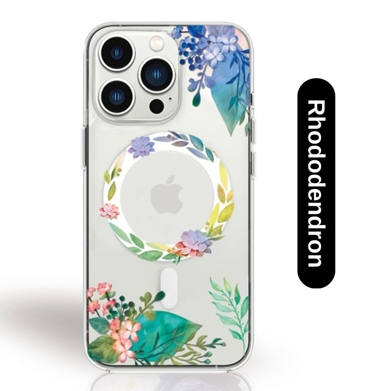 Load image into Gallery viewer, [MagSafe Compatible][Flower Series] Apple iPhone 15/15 Plus/15 Pro/Max Magnetic Transparent Case Cover - Polar Tech Australia
