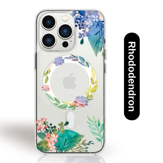 [MagSafe Compatible][Flower Series] Apple iPhone 15/15 Plus/15 Pro/Max Magnetic Transparent Case Cover - Polar Tech Australia