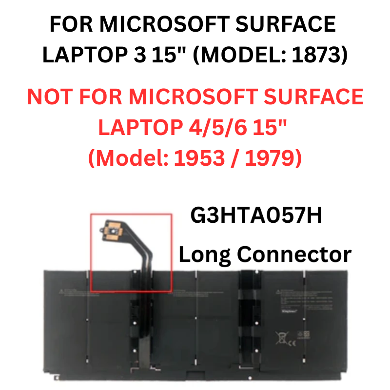 Cargue la imagen en el visor de la galería, [G3HTA057H] Microsoft Surface Laptop 3/4/5/6 15&quot; - Replacement Battery
