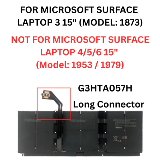 [G3HTA057H] Microsoft Surface Laptop 3/4/5/6 15" - Replacement Battery