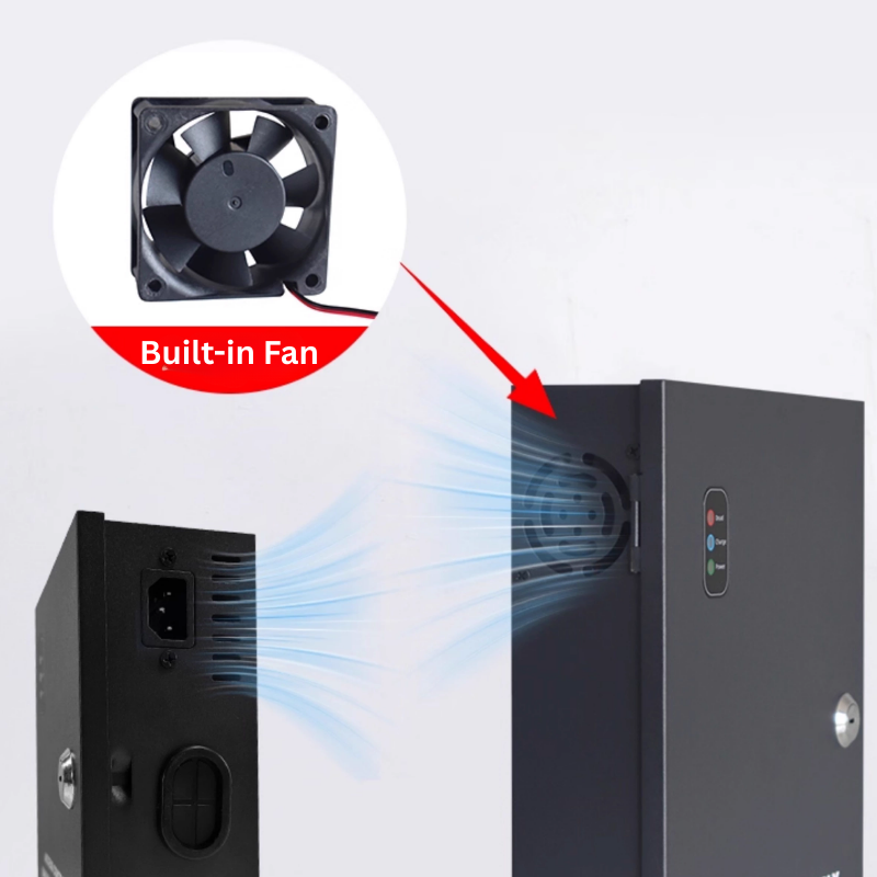 Load image into Gallery viewer, Universal 4/8/16 Channel Mini UPS Battery Backup For 12V WIFI Router, Modem, Security Camera CCTV &amp; Alarm &amp; Attendance Machine LED Light
